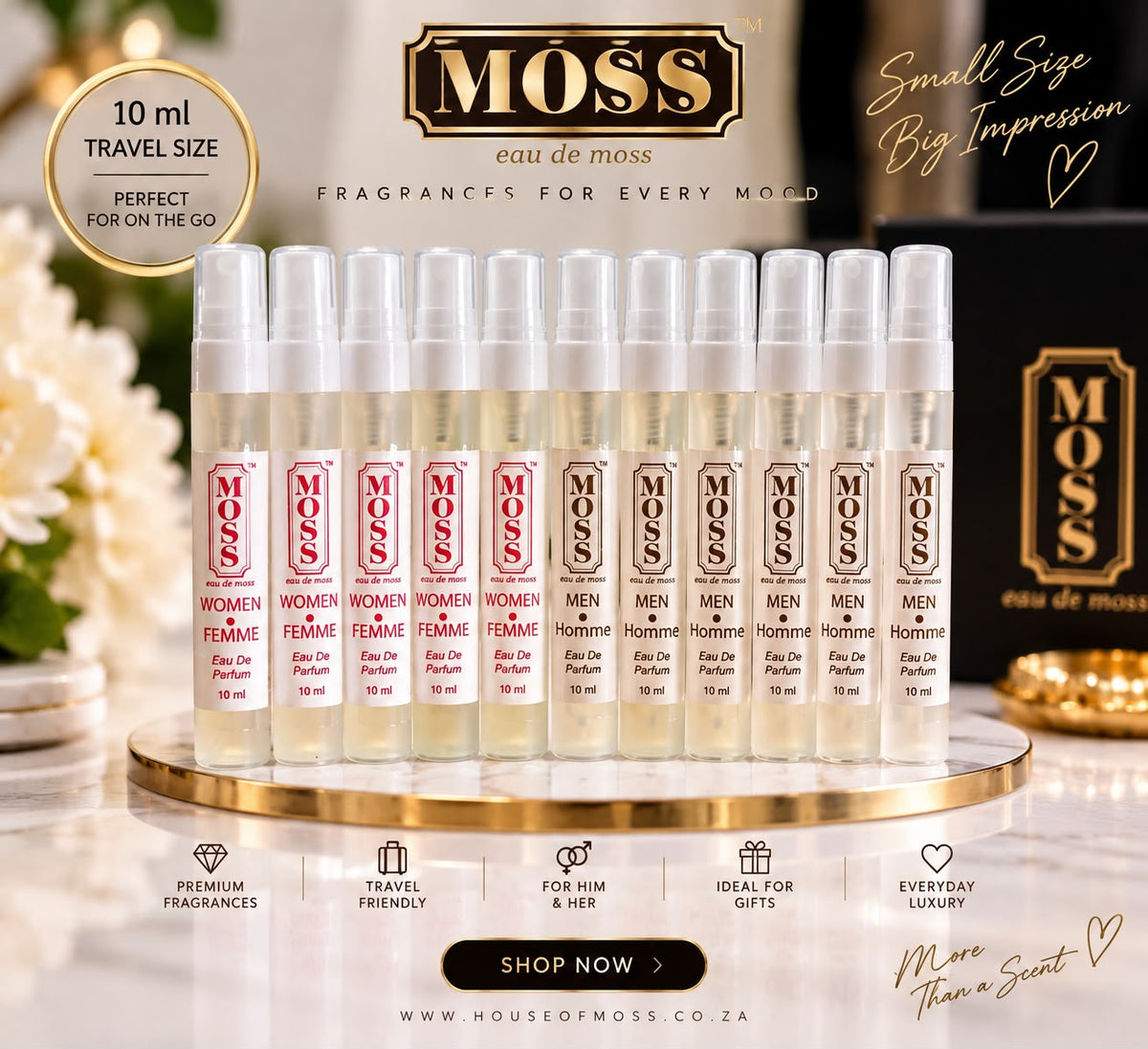 10ml Perfume Combo Pack - 10 Piece