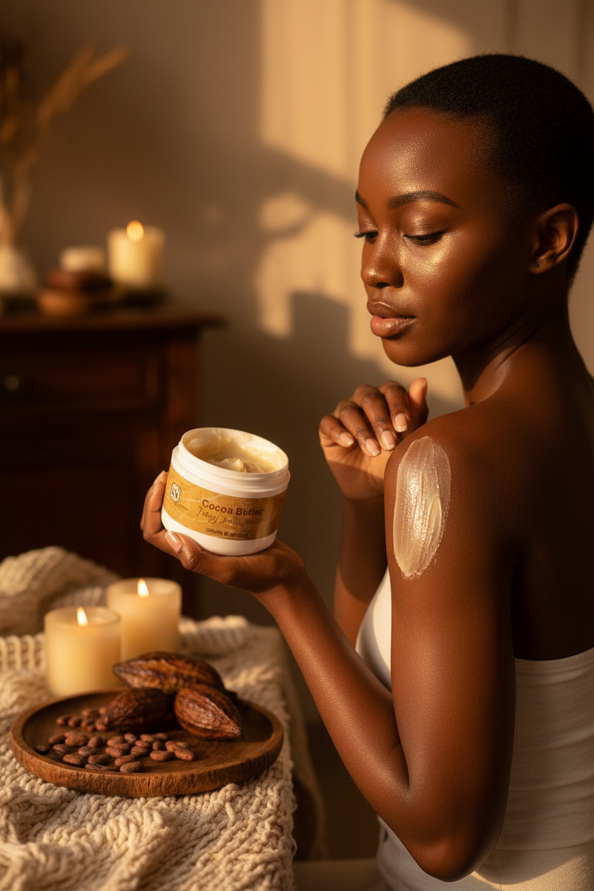 MOSS Body Beautiful Cocoa Butter Tangy Body Butter – Vitamin E Enriched