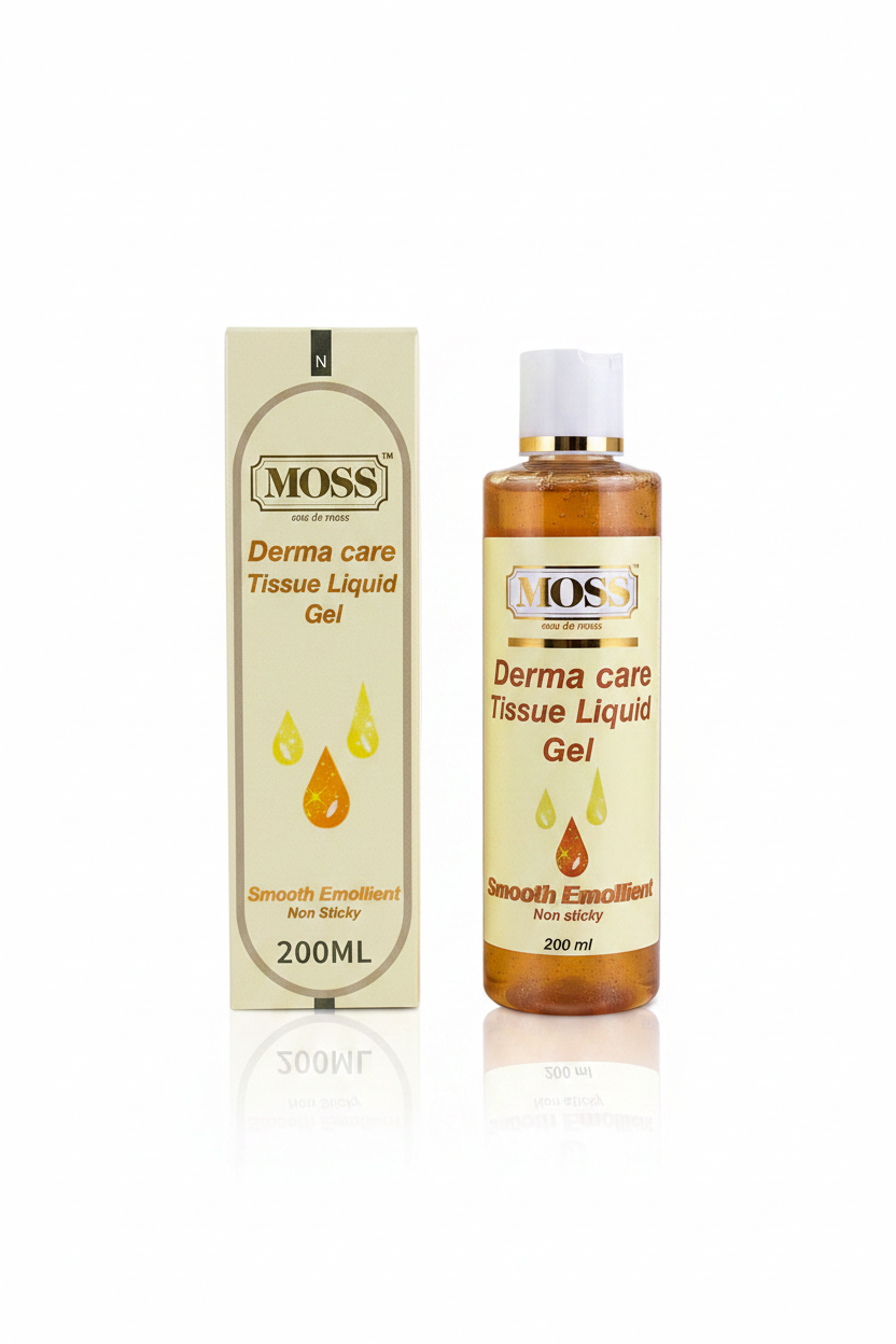 Moss Derma Care Gel White Background