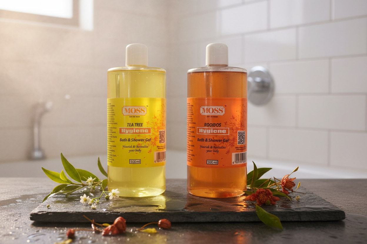 MOSS Shower Gels – Tea Tree & Rooibos Lifestyle
