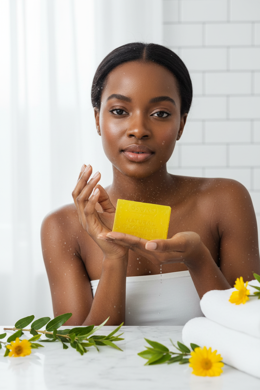 Yellow Tea Tree Soap Lifestyle Photo